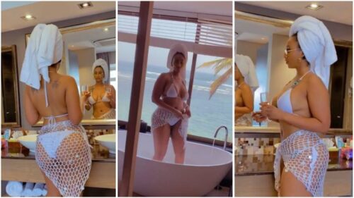 Hajia4real's New Trending Bathroom Video Will Make You Fall For Her - Video Here