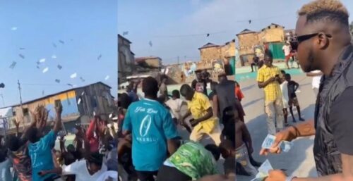 Medikal Made The Day Fans By Spraying Bundles Of Cash During A Video Shoot - Watch Here