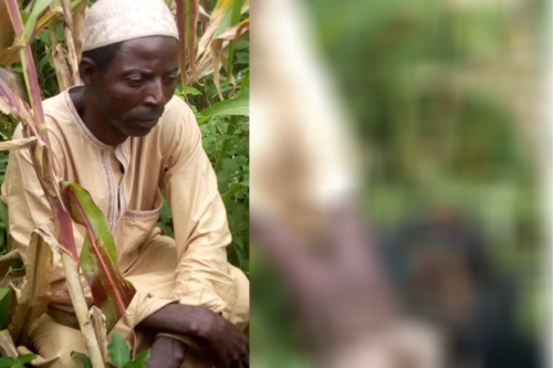 Old Man In Nigeria Buries His Newborn Grandchild Alive N Was Arrested - Photos