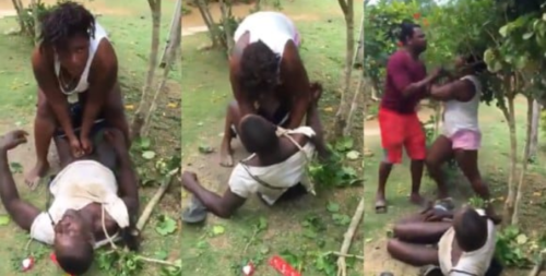 Slay Mama Lovely assault And Tries To Ra@p£ A Man In Public (Video Here)