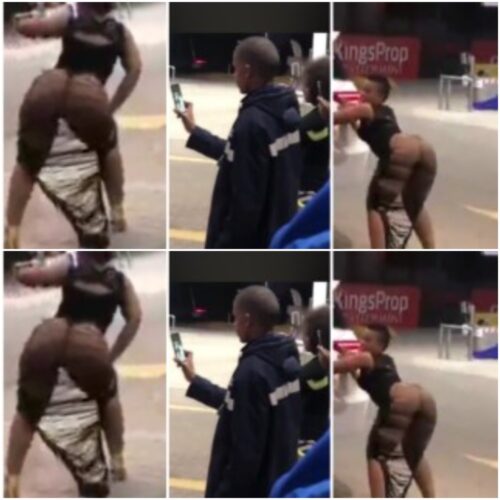 Zodwa Wabantu Trends Again With Nak3d Tw3rking Video At A Petrol Station - Video