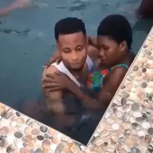 Boy Chopped Female Gyalfriend In A Swimming Pool - Video Here
