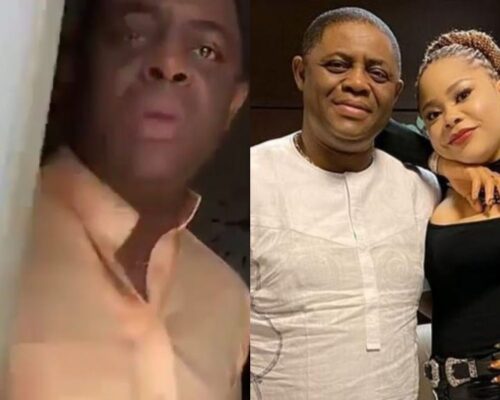 Fani-Kayode Ex Minister Caught On Camera Assaulting His Now Estranged Wife, Precious Chikwendu - Video