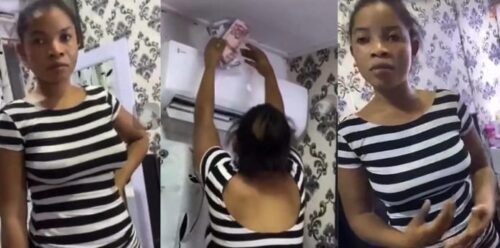 Gyal Lover Breaks Into Boyfriend's House N Steal GHC35k & Apple laptop But Was caught - Video