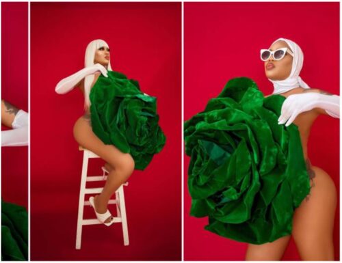 Have You Seen The Naked Images Of Toyin Lawani As She Celebrates Nigeria 60th independence day