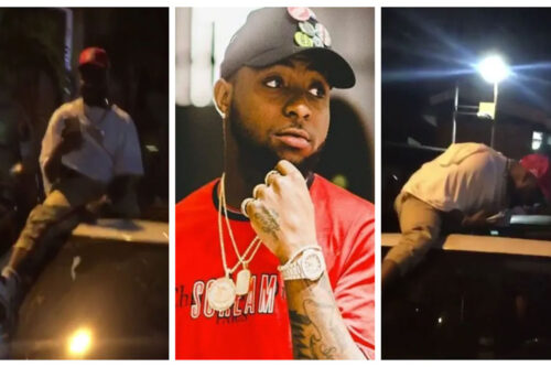 See What Davido Did To A Ghanaian Fan Who Try To Smash Phone From Him - Video