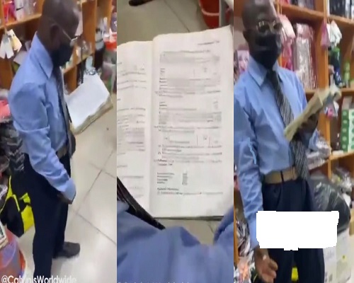 Man Of God Seen Preaching With Accounting Text Book - Video Will Shock U