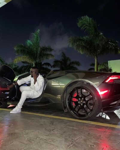 Moments When Sarkodie Arrived In A Lamborghini Huracan At The Launch Of Malta Guinness Limited Edition - Video + Photos