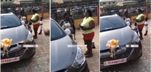 Parents Gift Daughter Brand New Car For Passing Her WASSCE - Video Below