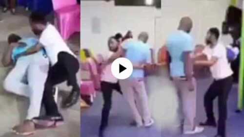 Pastor Wrestle N Beats Church Members Sake Of Deliverance - Video Below