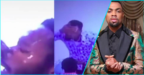 Rev Obofour Seen Washing His Face N nose On Church Members As Deliverance - Video