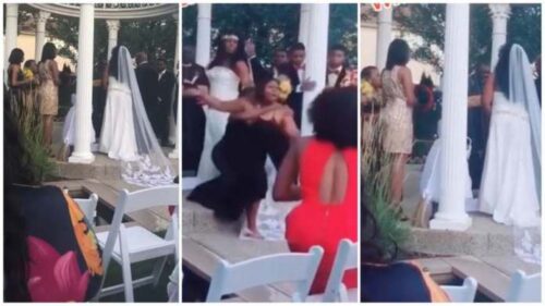 Side Chick Crashed Boyfriend's Wedding - I Have Ur Baby (Video)