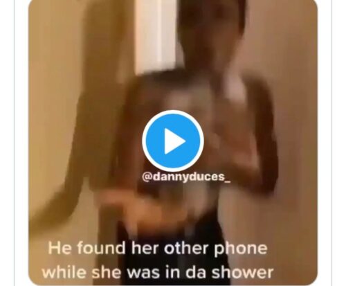 Wife Rushed Out Of The Shower When Lover Took Her Phone - Sad Video Below