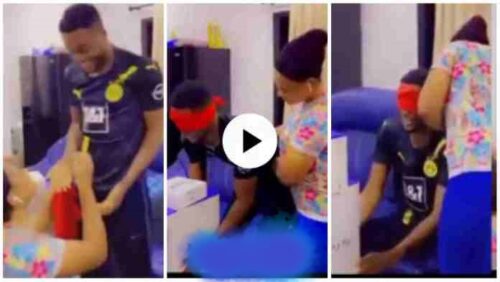 Lady proposes to Boyfriend With ‘PES 5’ - Viral Video Below