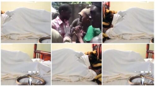 Married Woman N Lover Gets Stuck Whiles A Snake Stops People From Dividing Dem - Video