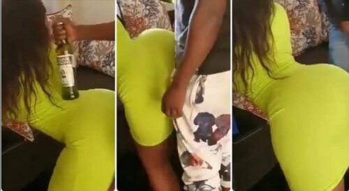 Alcohol Made A Lady Dance Like A god With A Guy - Watch Video N Be Amazed