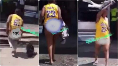 Alleged Bootylicious Lady Runs Mad After Sleeping With Man In A Hotel - Video