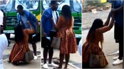 Lady Cry N Begs boyfriend Not To Leave Her - Watch Video N Be Sad