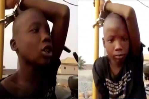 10-year-old Armed Robber Busted By Security Operatives, Confess Dat He Killed 2 people (Video Below)
