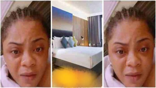 Lady Cries As Boyfriend Abandoned Her In Hotel Room After Booking It - Video