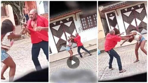 Lady Fights Blow 2 Blow With Customer 2 Let Him Settle His Debts - Watch Sad Video Below