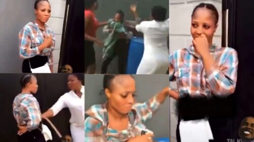 Wife Beats Husbands Side Chick With Belt After Catching Her In Their House With Him - Video