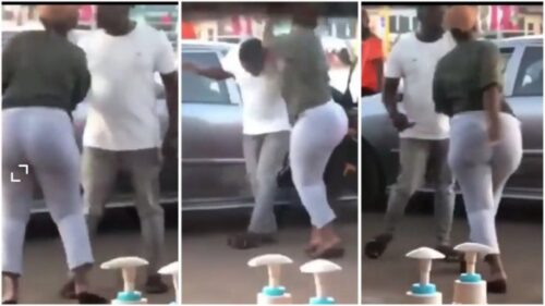 Wife Wrestle And Removed Alleged Side Chick Out Of Her Husband's Car - Video