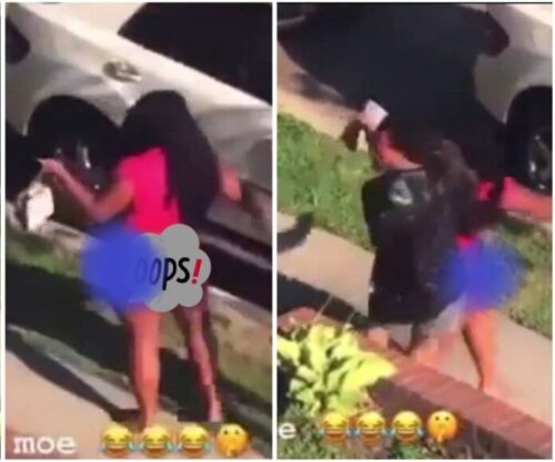 Boy N Girlfriend Were Disgraced After Being Seen Eating Demselves Outside - Video