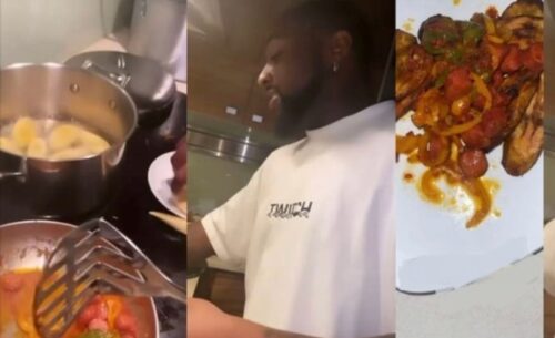Davido Is Now A Chef - Watch His Trail N Error Cooking Below (Video)