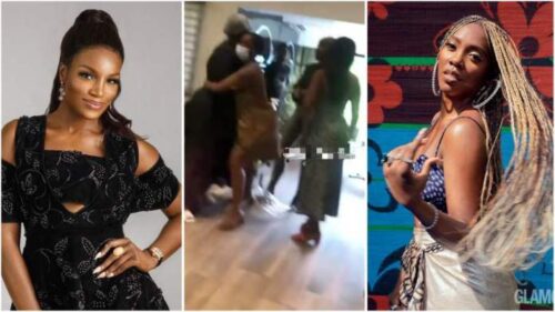 Tiwa Savage Go Dirty As She Call Seyi Shay Dirty And Disgusting Spirit During Fight In Salon - Video