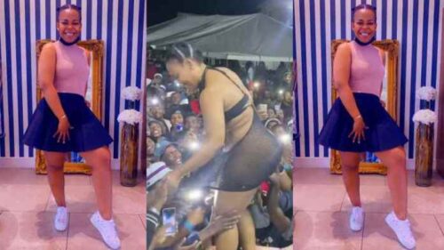 Fans Play With Female Artiste Privαtє Part During Stage Performance - Video