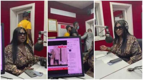 Macho Man Walked Into Radio Station To Take His Money From Sista Afia During Live Interview - Video