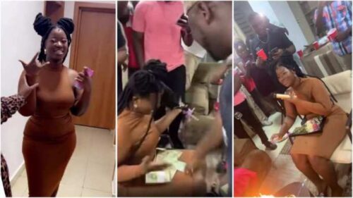 Medikal Commands Bundles Of Cash On Younger Sister At Her Birthday Party - Video