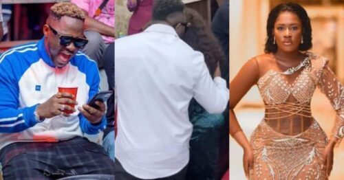 Medikal and Fella Makafui Unaware Video Chopping N Eating Hot Love At Shaxi Launch Trends - Watch