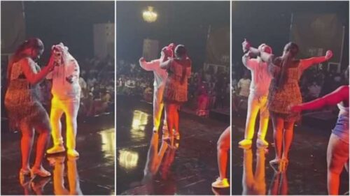 Tracey Boakye Shock Fans By Spraying Bundles Of Cash On Daddy Lumba At African Legends Night - Video