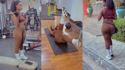 Becca Unlock Sweetness On The Lips Of Fans As She Drops Gym Session Video Online Flaunting Banging Body