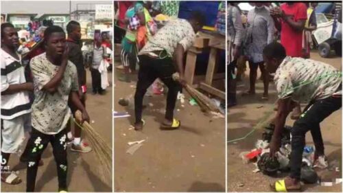 Phone Stealer Made To Sweep The Whole Of Kaneshie Market - Video