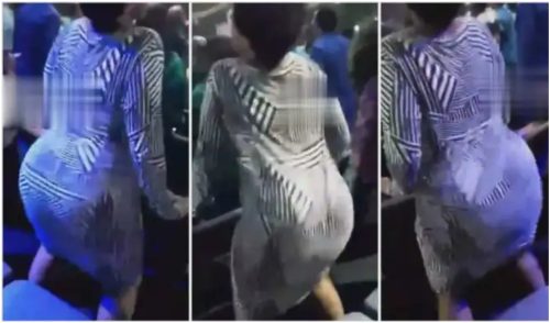 Bootylicious Lady With Big Bαckside Creates Confusion In Church With Crazy Dance Moves