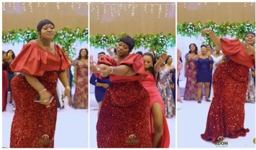 Bootylicious Plus-size Lady Distracts Men At Wedding By Shaking Her Waist