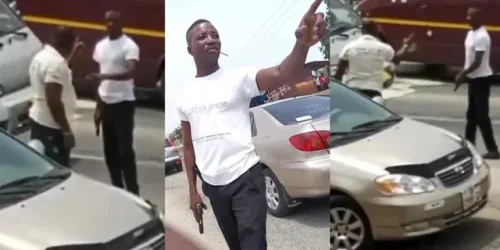 Careless Driver Pulls Gun After Being Confronted For Bad Driving - Video